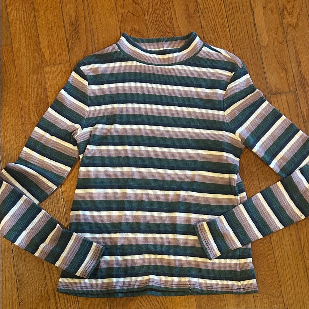 American Eagle Outfitters Multicolor Striped Long Sleeve Tee Sz XS